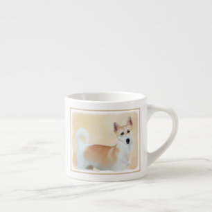 Canaan Dog Malerei - Niedliche Original Hunde Kuns Espressotasse