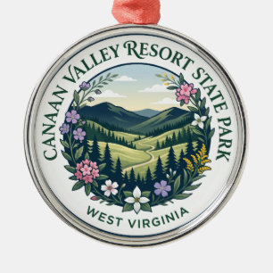 Canaan Valley Resort State Park West Virginia Ornament Aus Metall