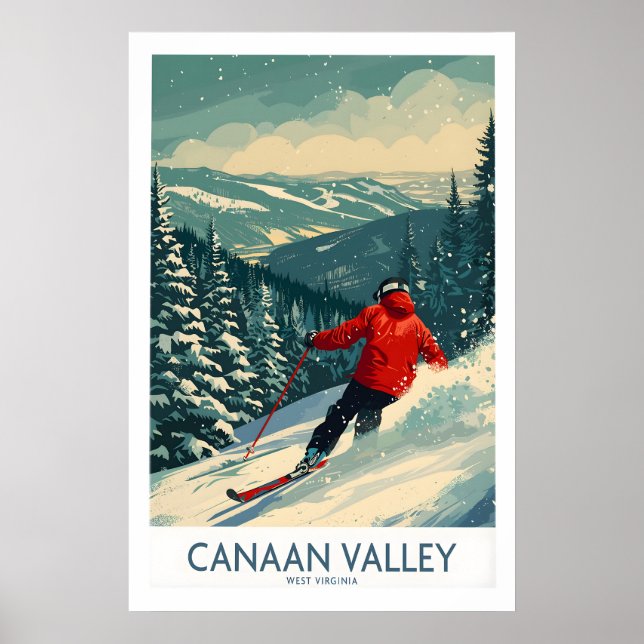 Canaan Valley Ski Druck 1 Poster (Vorne)