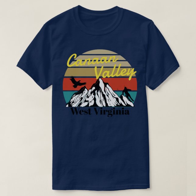 Canaan Valley Ski West Virginia T-Shirt (Design vorne)