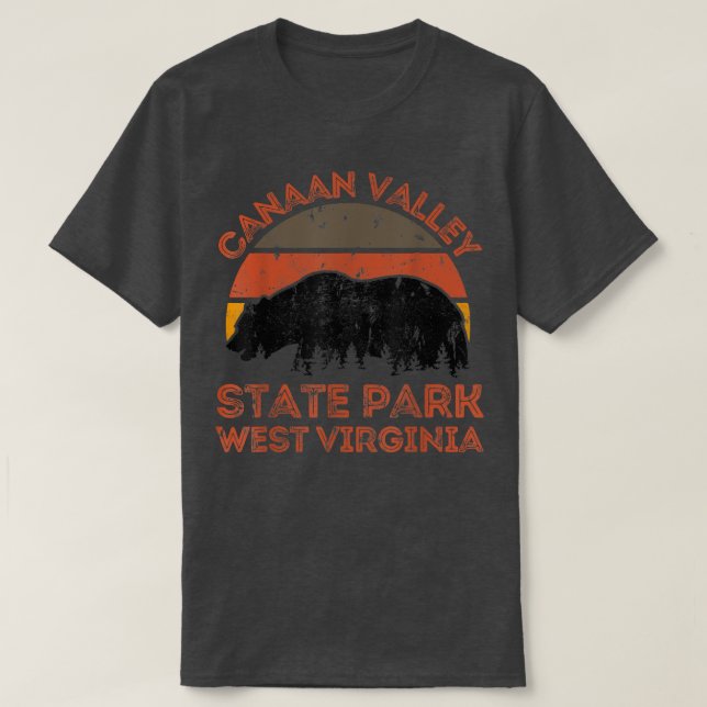 Canaan Valley Staat Park West Virginia Bären Natur T-Shirt (Design vorne)