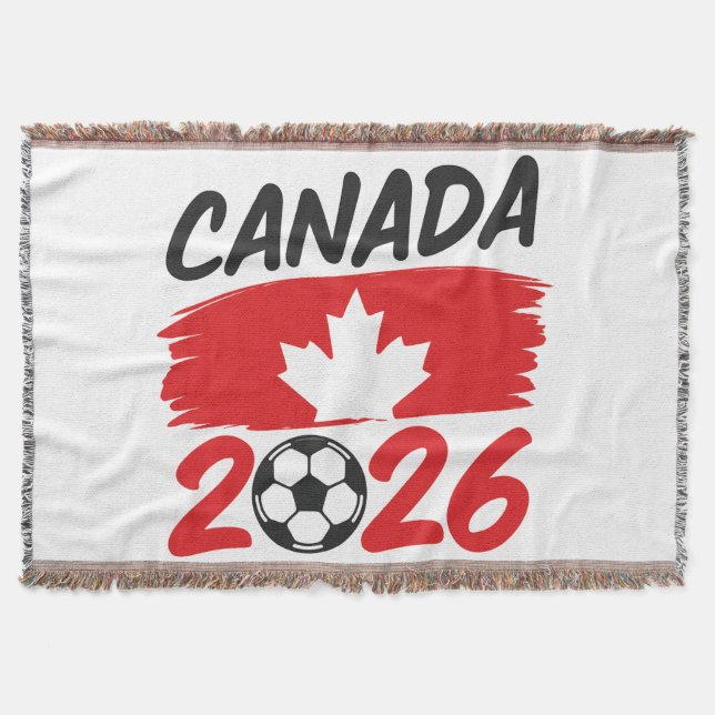Canada 2026 Soccer Fan Design with Maple Leaf Decke (Vorderseite)