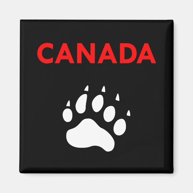 Canada Animal Paw Foot Print Color Magnet (Vorne)
