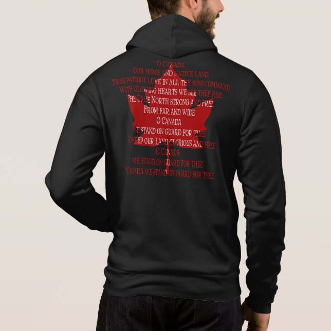 Canada Anthem Hoodie Souvenir Canada Shirts Gesche (Rückseite)