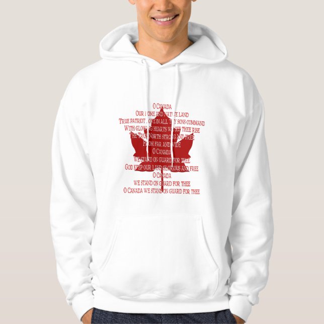 Canada Anthem Hoodie Souvenir Canada Shirts Gesche (Vorderseite)