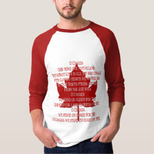 Canada Anthem Shirt Souvenir Canada Shirts Geschen