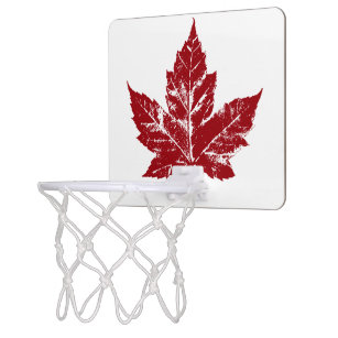 Canada Basketball Hoop Cool Retro Maple Leaf Gesch