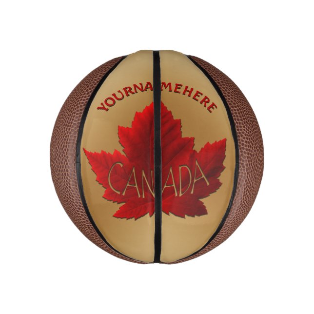 Canada Basketball Personalisiert Mapfelleaf Balls (Vertikal)