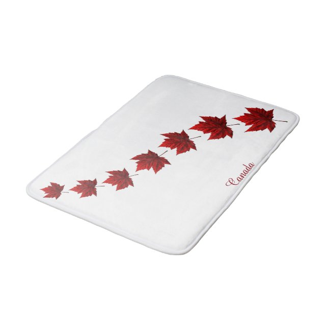 Canada Bath Mat Personalisiert Canada Souvenir Dec Badematte (Schrägansicht)