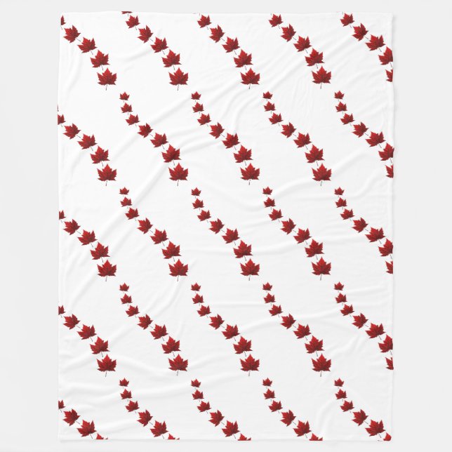 Canada Blanket Canada Flag Souvenir Fleece Blanket (Vorderseite)