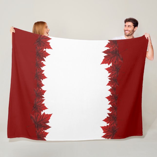 Canada Blanket Canada Maple Leaf Fleece Blanket (Beispiel)