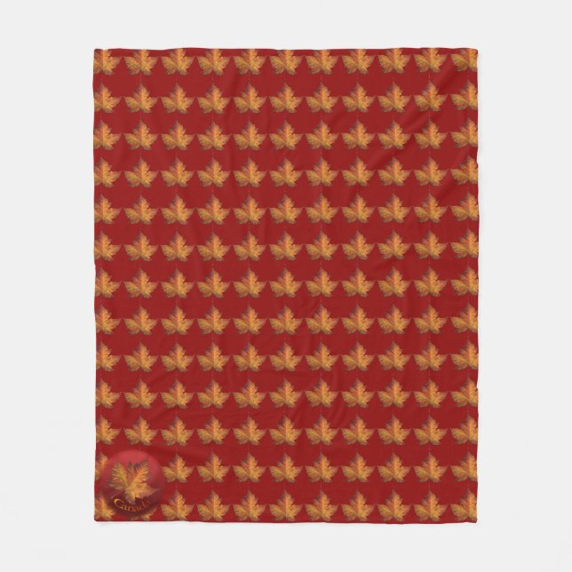 Canada Blanket Canada Maple Leaf Souvenir Blanket Fleecedecke (Vorderseite)