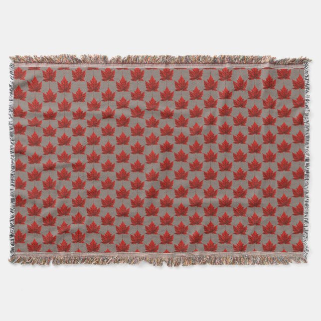 Canada Blanket Canada Maple Leaf Souvenir Throw Decke (Vorderseite)