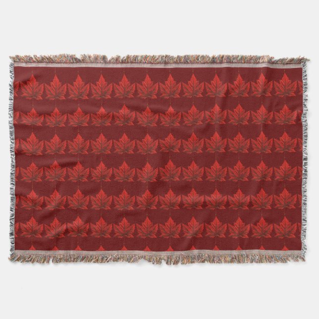 Canada Blanket Canada Maple Leaf Souvenir Throw Decke (Vorderseite)