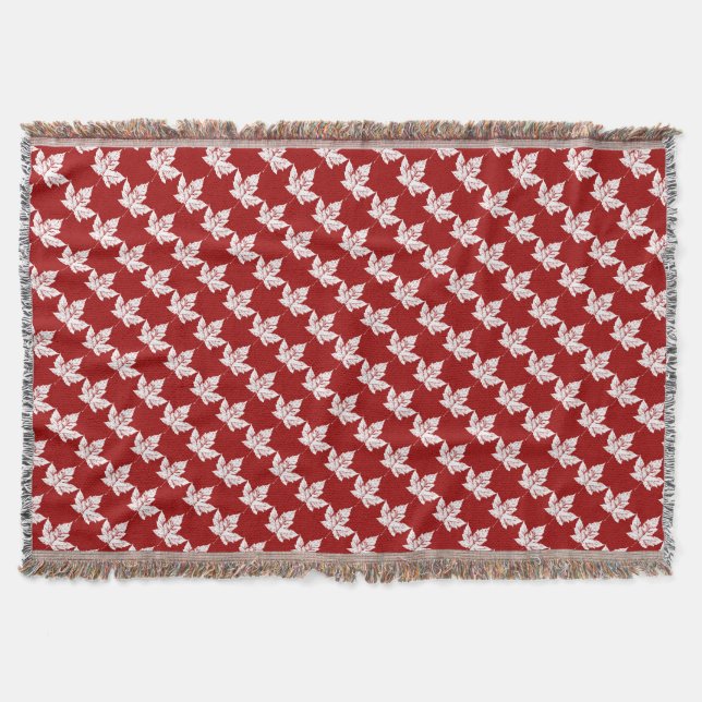 Canada Blanket Canada Maple Leaf Souvenir Throw Decke (Vorderseite)