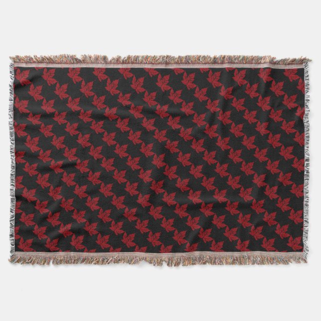 Canada Blanket Canada Maple Leaf Souvenir Throw Decke (Vorderseite)