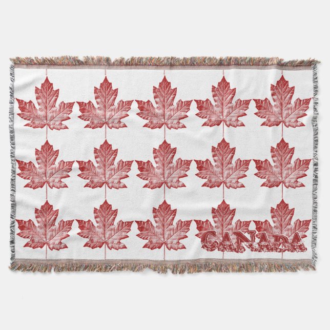 Canada Blanket Cool Canada Souvenir Throw Blanket Decke (Vorderseite)