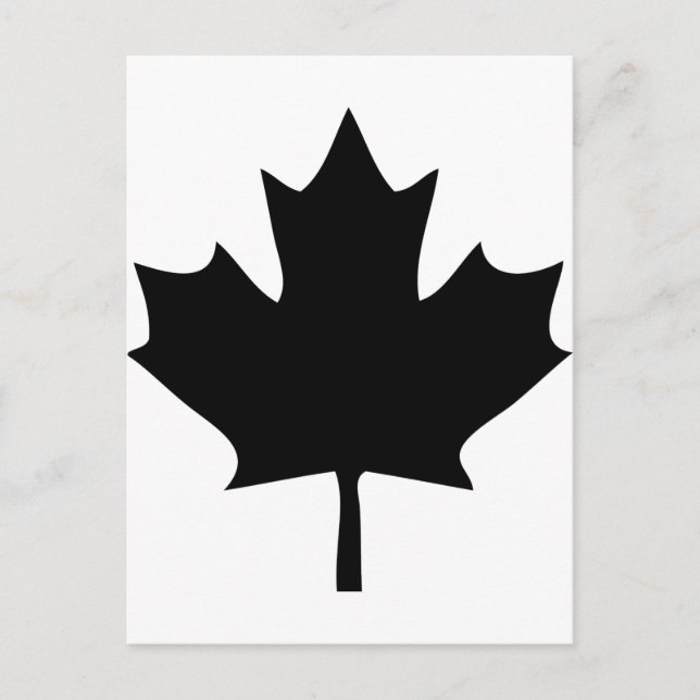 Canada-Blattsymbol Postkarte (Vorderseite)