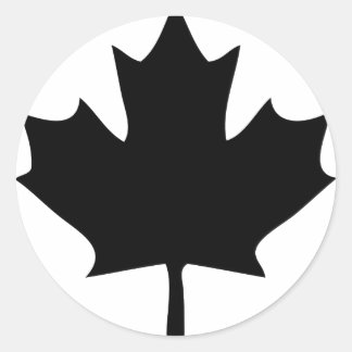 Canada-Blattsymbol Runder Aufkleber