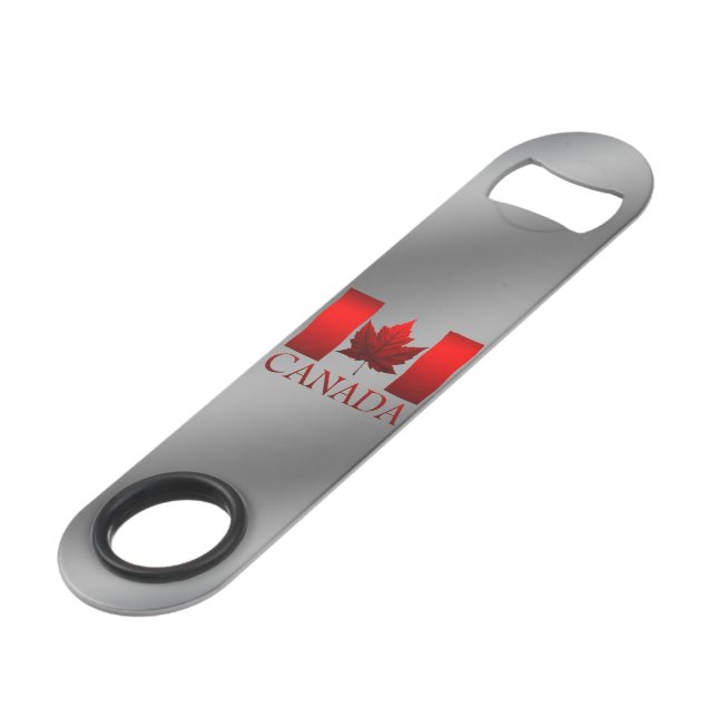 Canada Bottle Opener Canada Flag Souvenirs Speed Flaschenöffner (Vorderseite Schrägansicht)