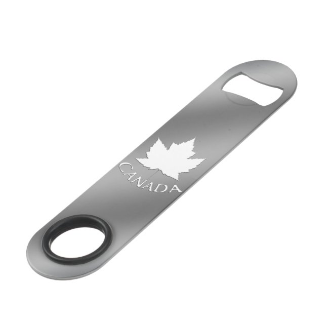Canada Bottle Opener Canada Maple Leaf Souvenirs Speed Flaschenöffner (Vorderseite Schrägansicht)