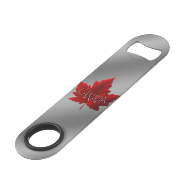 Canada Bottle Opener Canada Maple Leaf Souvenirs Speed Flaschenöffner (Vorderseite Schrägansicht)