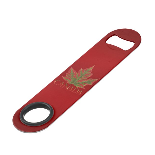 Canada Bottle Opener Canada Maple Leaf Souvenirs Speed Flaschenöffner (Vorderseite Schrägansicht)