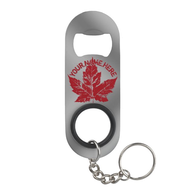 Canada Bottle Opener Custom Cool Canada Souvenirs Mini Flaschenöffner (Rückseite)