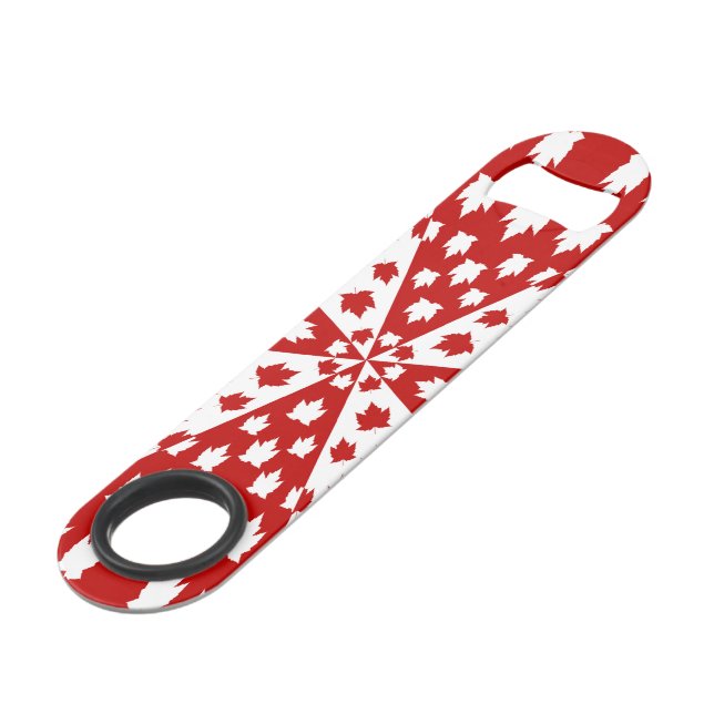Canada Bottle Opener Funky Canada Souvenirs Speed Flaschenöffner (Vorderseite Schrägansicht)