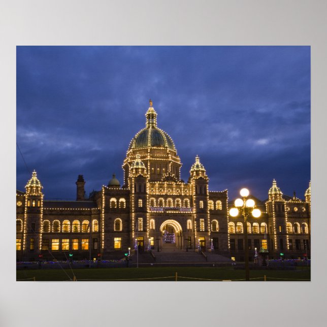 CANADA, British Columbia, Victoria. Abend, Poster (Vorne)