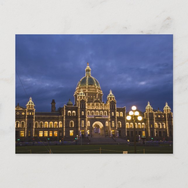 CANADA, British Columbia, Victoria. Abend, Postkarte (Vorderseite)