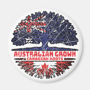 Canada Canadian Australia Australian Tree Roots Magnet