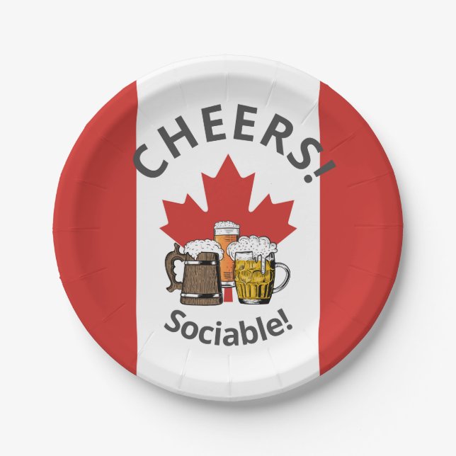 CANADA Canadian Beer Pappteller (Vorderseite)