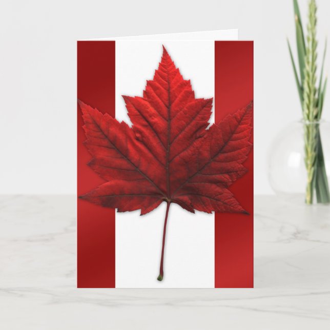 Canada Cards Canada Flag Grußkarten Custom Karte (Vorderseite)