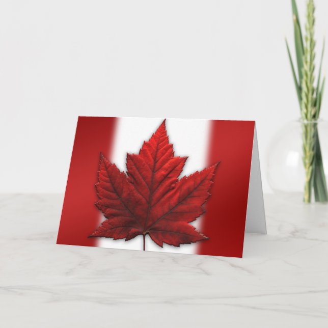Canada Cards Canada Flag Grußkarten Custom Karte (Vorderseite)