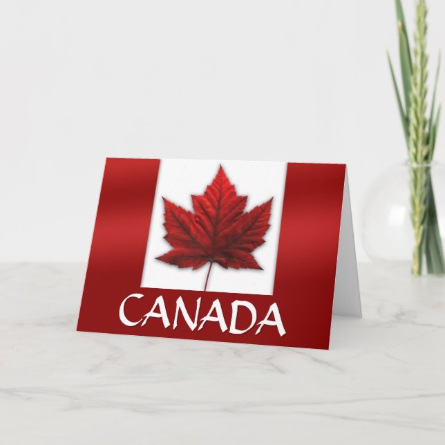 Canada Cards Canada Flag Grußkarten Custom Karte (Vorderseite)