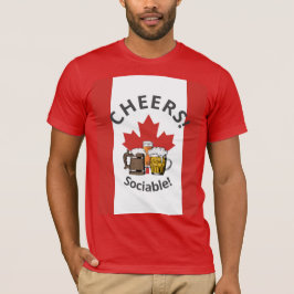 CANADA Cartoon 3 heiß 'gesellig'! T-Shirt