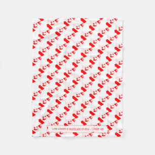 CANADA Christlich Scripture LIEBE Fleecedecke