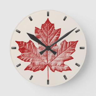 Canada Clock Cool Canada Souvenir Wall Clocks Gift Runde Wanduhr