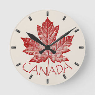 Canada Clock Cool Canada Souvenir Wall Clocks Gift Runde Wanduhr