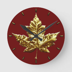 Canada Clock Gold Medal Canada Souvenir Clock Runde Wanduhr