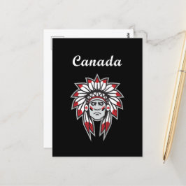 Canada Colorful Native Amerikanische Ureinwohner C Postkarte