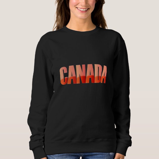 Canada Country Flag S Colors Graphic Sweatshirt (Vorderseite)