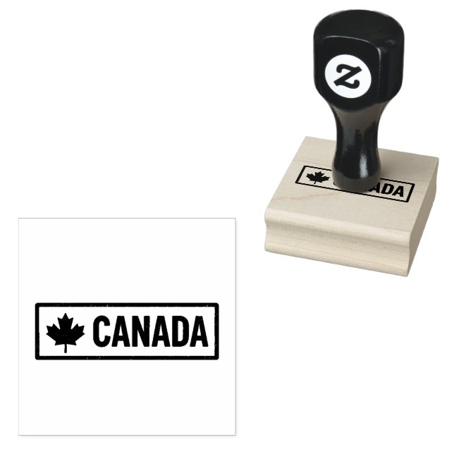 Canada Crafted Compact Smooth Jet Black Ink Print Gummistempel (Stempel)
