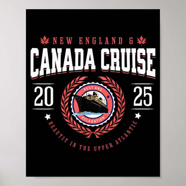 Canada Cruise New England Cruise Vacation Souvenir Poster (Vorne)