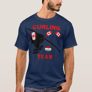Canada Curling Funny Design für Curling-Liebhaber T-Shirt