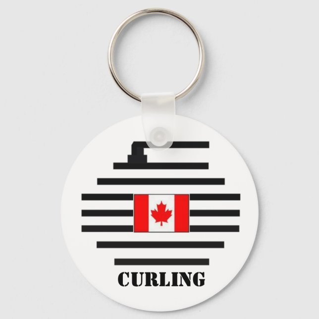 Canada Curling Schlüsselanhänger (Vorderseite)