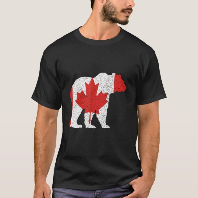 Canada Day Bear and Grizzly T-Shirt (Vorderseite)