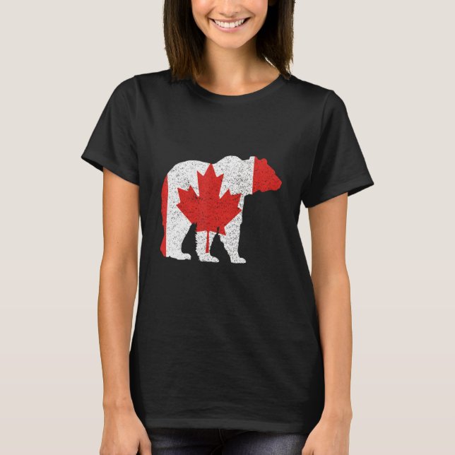 Canada Day Bear and Grizzly T-Shirt (Vorderseite)