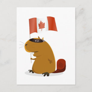 Canada Day Beaver Postkarte